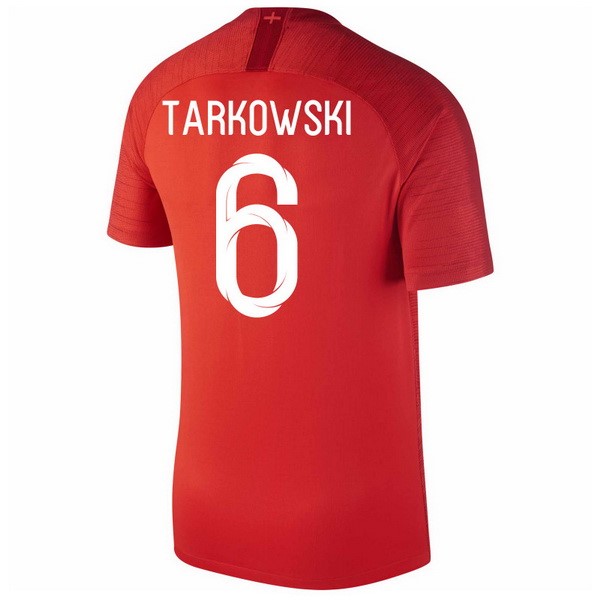 Camiseta Inglaterra 2ª Tarkowski 2018 Rojo